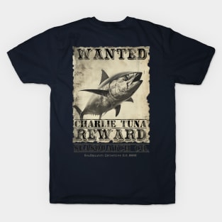 Charlie Tuna Wanted Poster T-Shirt